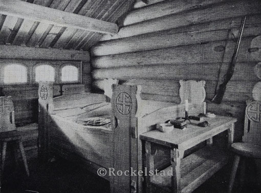 Möbler i jaktstugan ritade av Ivar Tengbom