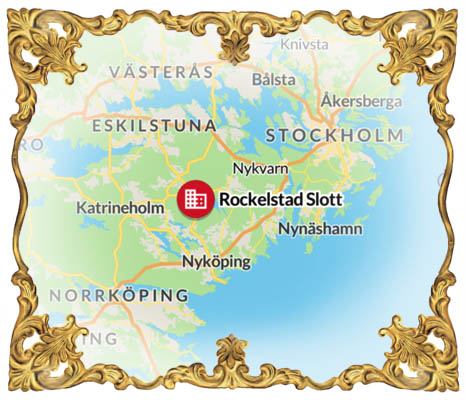 Hitta hit. Karta för att ta sig till Rockelstad.