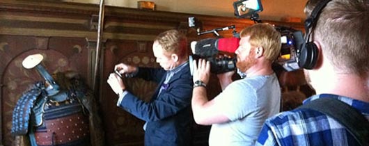 Filminspelning Slottsliv Peder Lamm