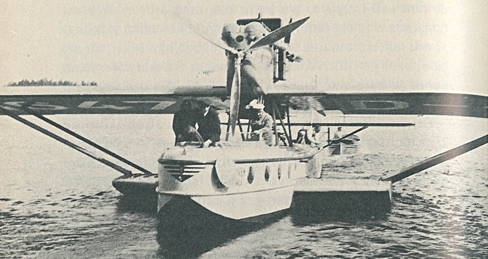 Görings sjöflygplan anländer till Rockelstad 1933